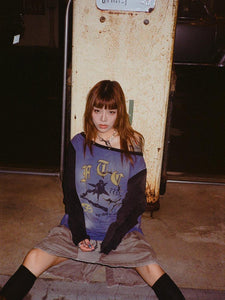 Footlooose Tycoon Off-The-Shoulder Patch Top