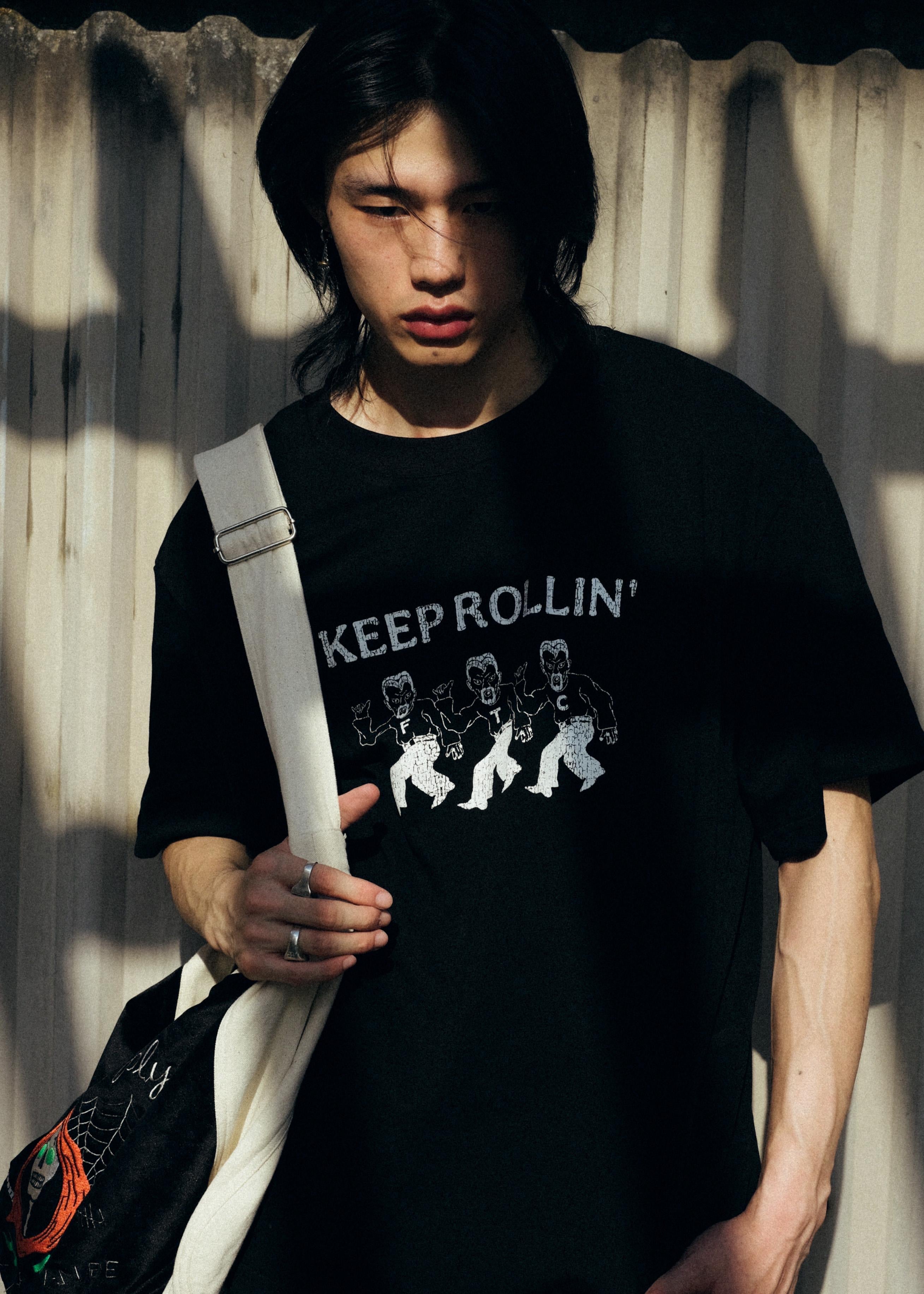 FTC KEEP ROLLING T-SHIRT
WHITE / BLACK