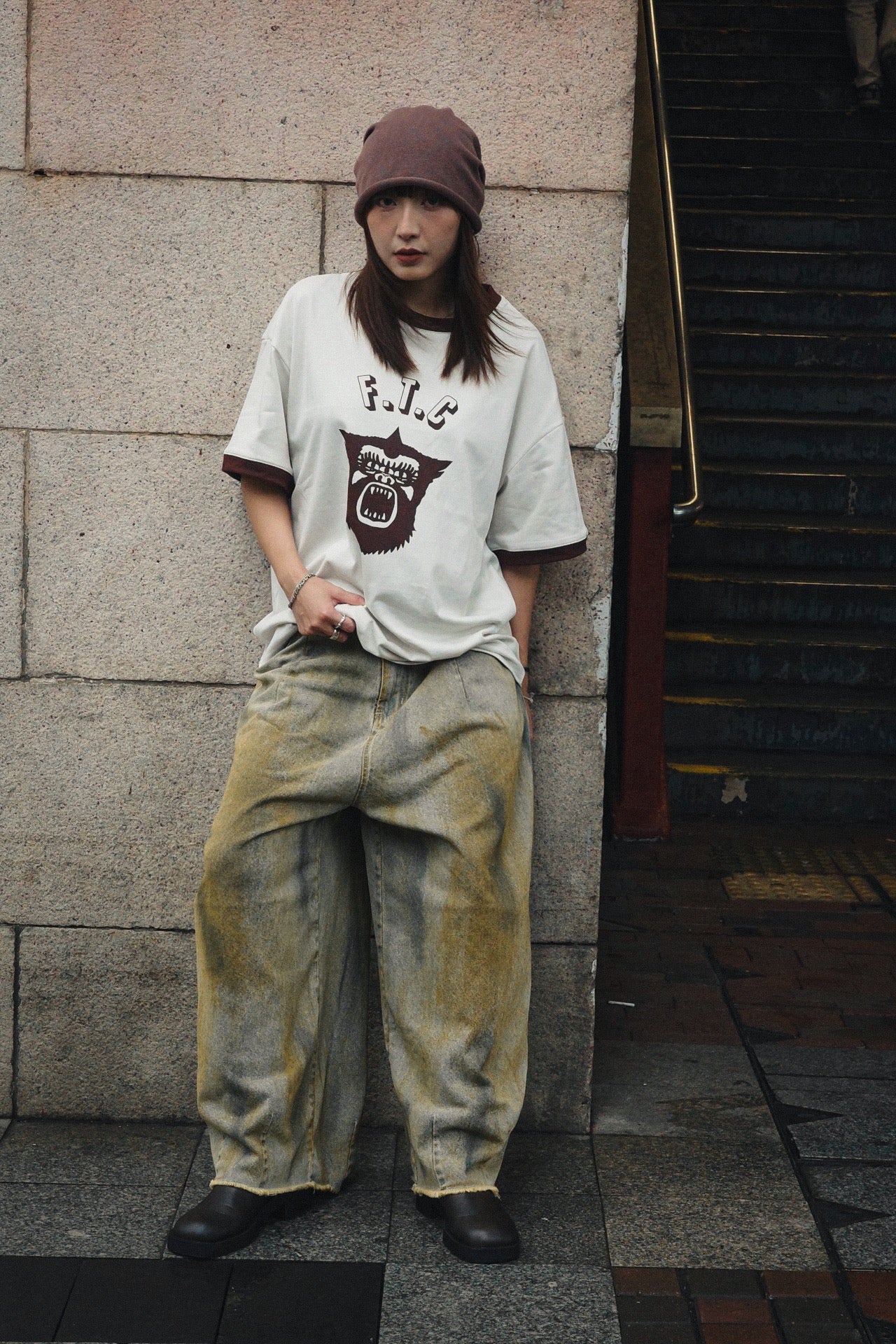 F.T.C Monster Ringer Tee (boxy cut)