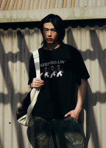 THE FTC GRIM REAPER EMBROIDERY NEWSPAPER BAG