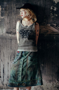 FOOTLOOSE TYCOON SKULL TANK TOP/One Size