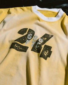 GROCERY X FOOTLOOSE TYCOON TOGETHER WE STRONG WASHED TEE/ YELLOW