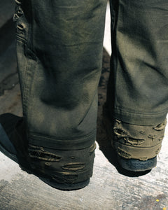 Retro Dirty Double Knee Footloose Tycoon Pant