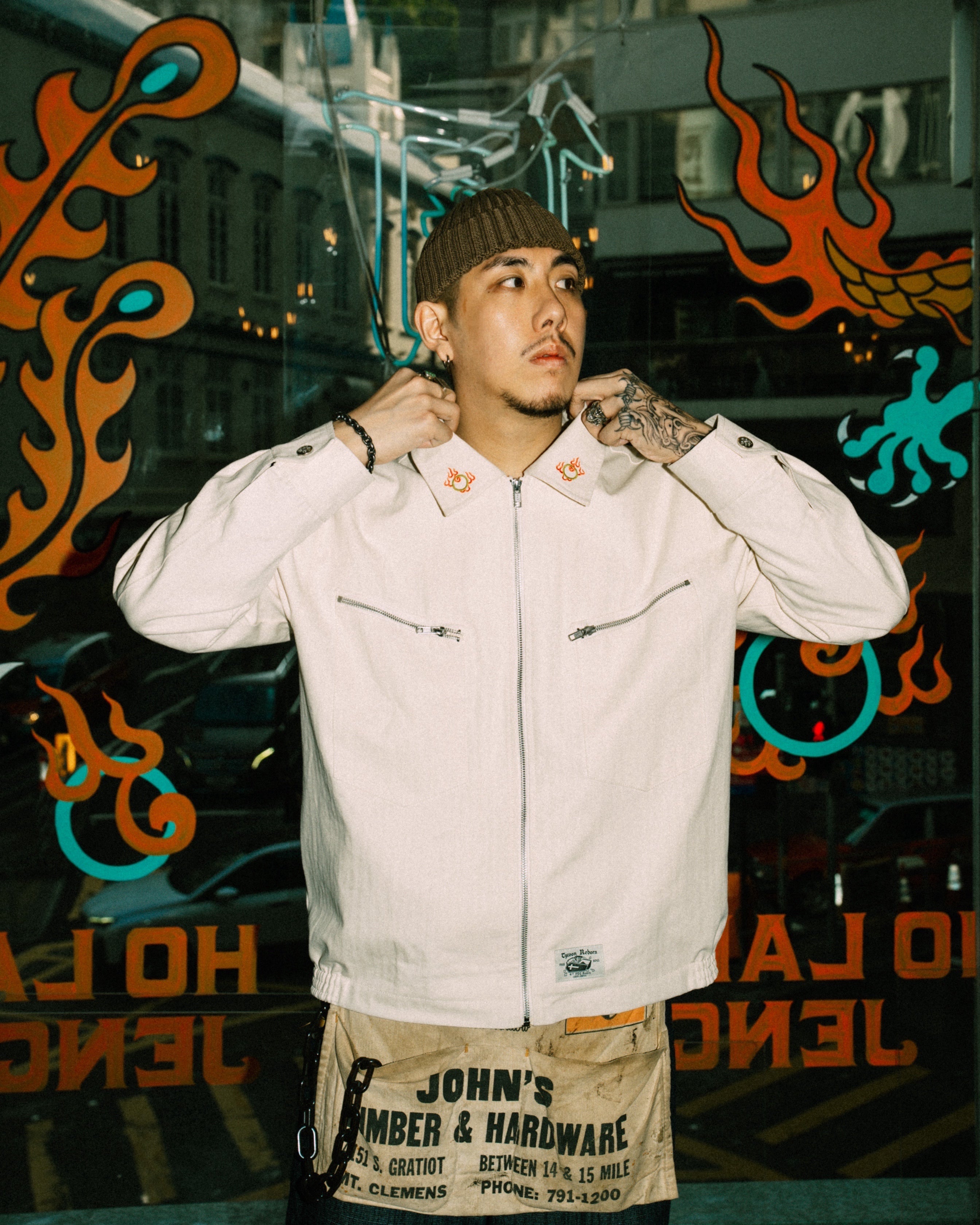 Ho Lan Jeng X Footloose Tycoon Embroidered Dragon Zip-Up Jacket (10th Anniversary)