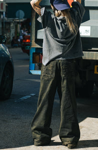 Retro Dirty Double Knee Footloose Tycoon Pant