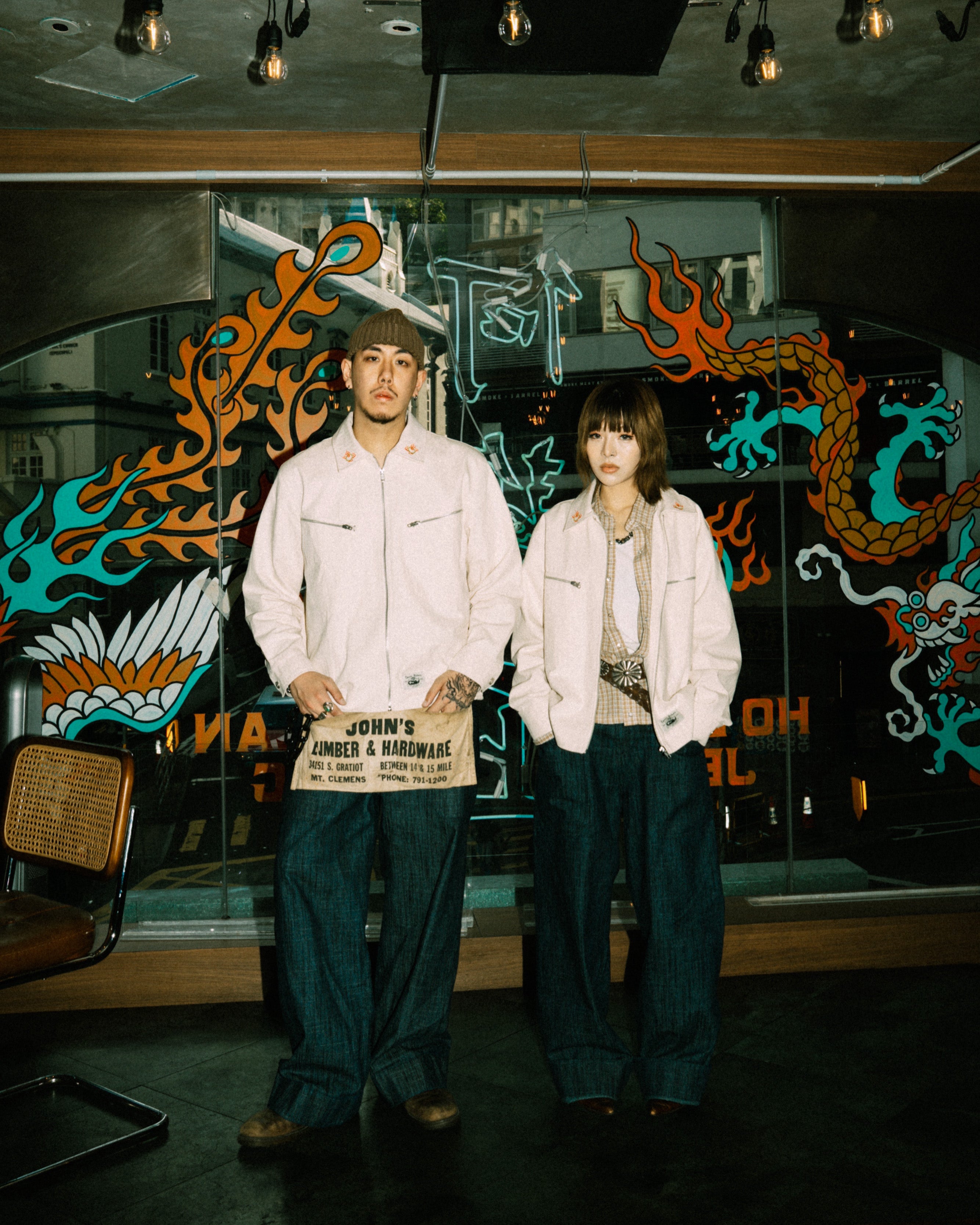 Ho Lan Jeng X Footloose Tycoon Embroidered Dragon Zip-Up Jacket (10th Anniversary)