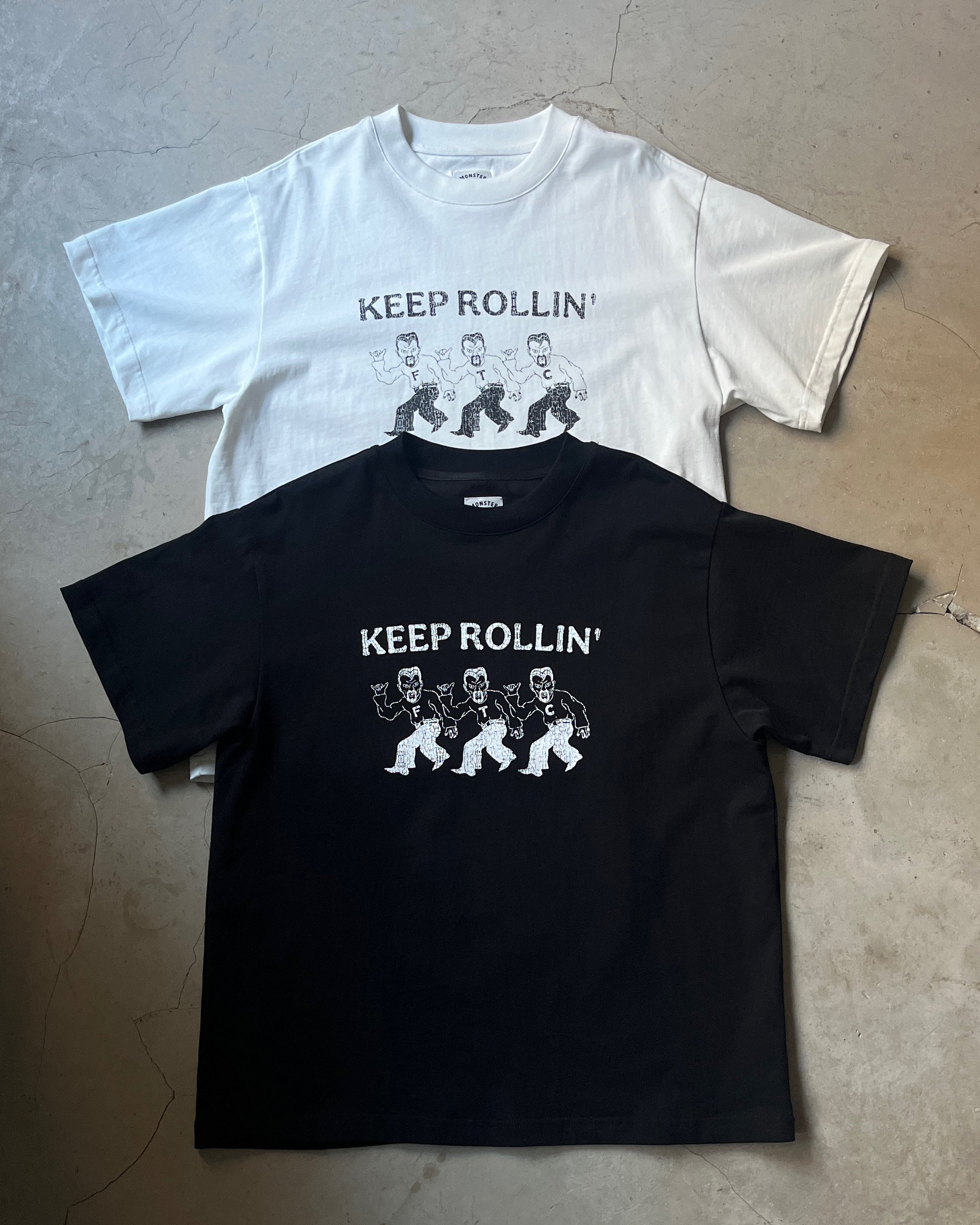 FTC KEEP ROLLING T-SHIRT
WHITE / BLACK