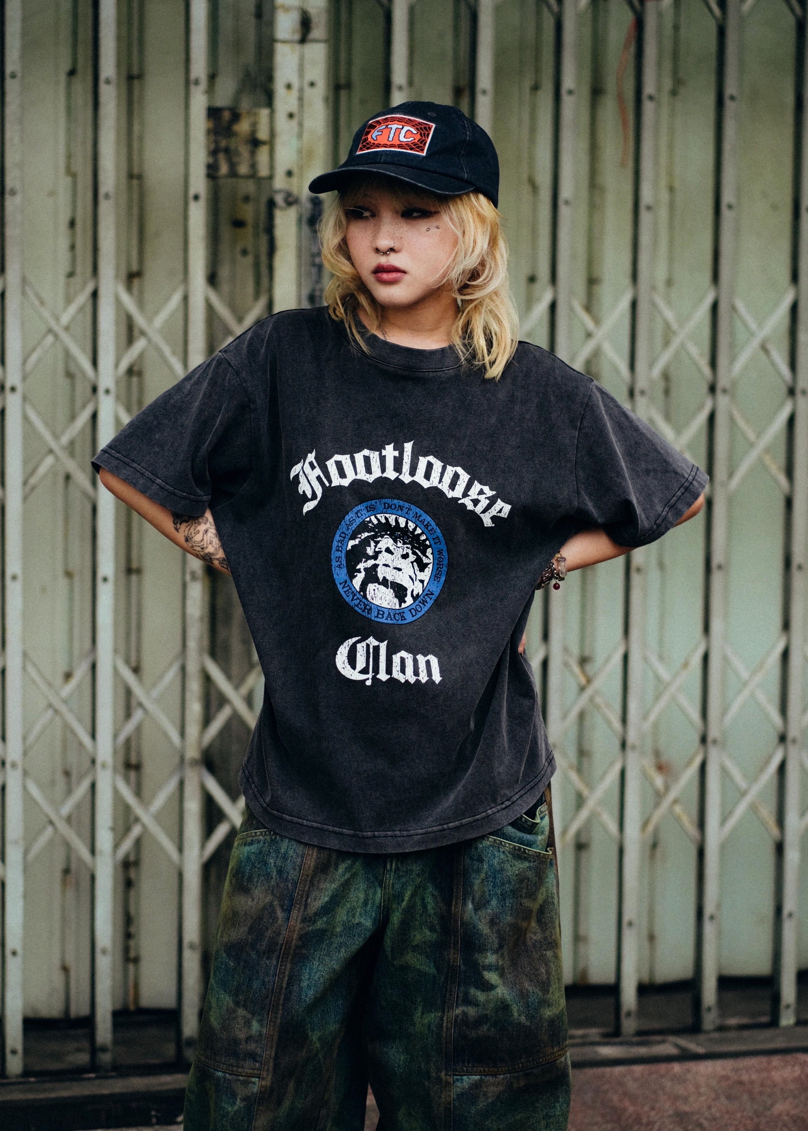 FOOTLOOSE CLAN WASHED T-SHIRT
WASHED BLACK