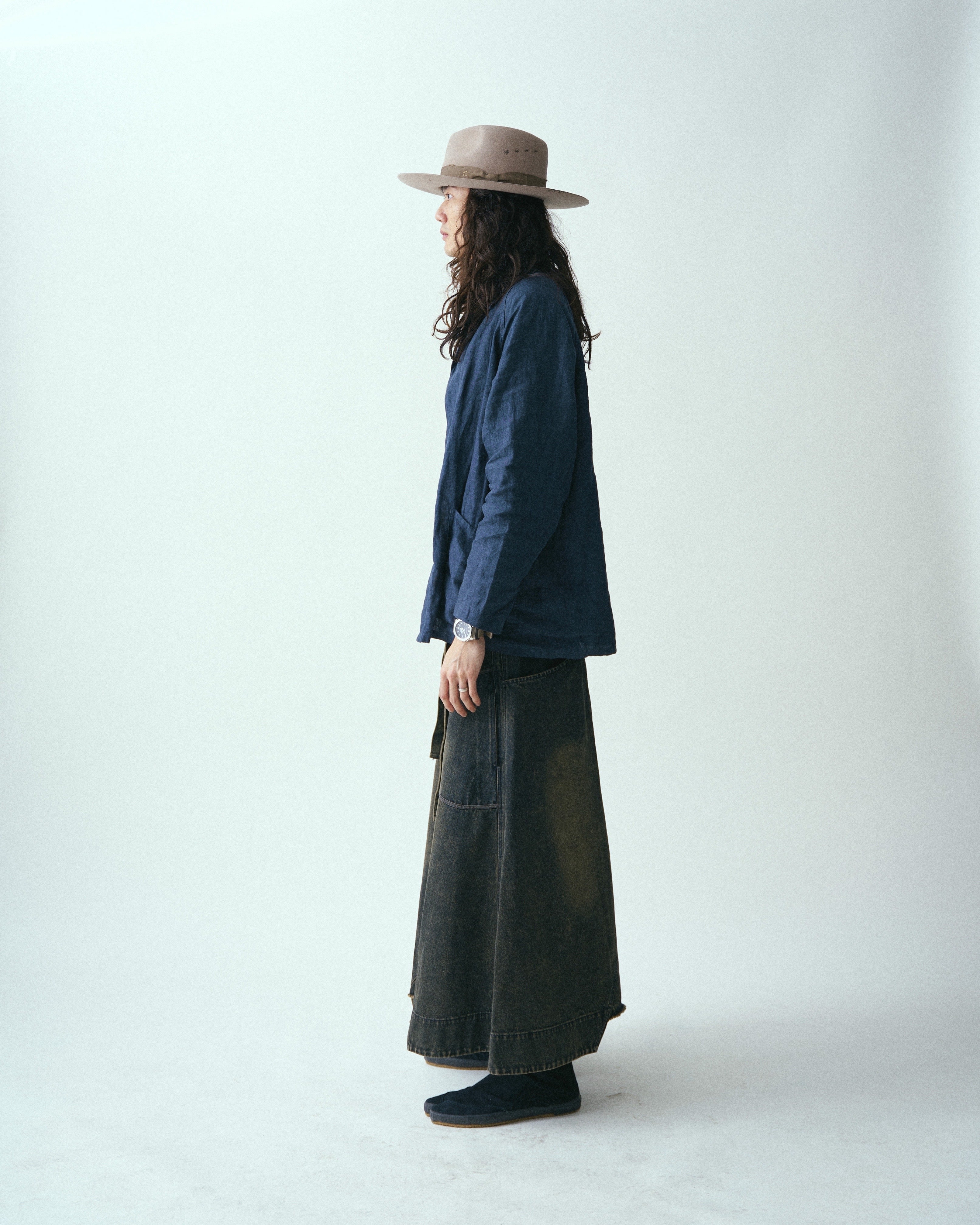 Heavy Washed Patchy Denim Skirt 2.0
