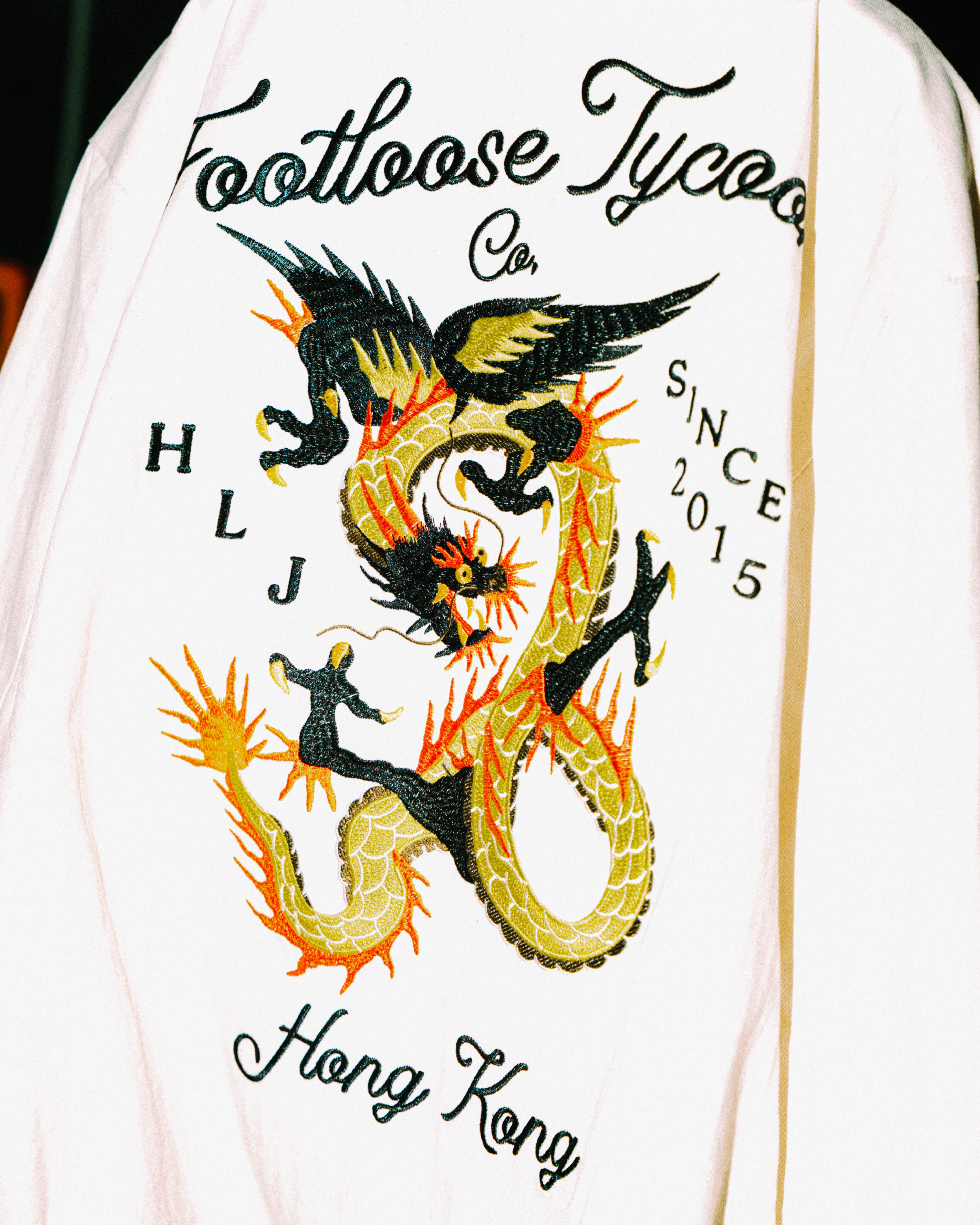 Ho Lan Jeng X Footloose Tycoon Embroidered Dragon Zip-Up Jacket (10th Anniversary)