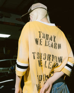 GROCERY X FOOTLOOSE TYCOON TOGETHER WE STRONG WASHED TEE/ YELLOW