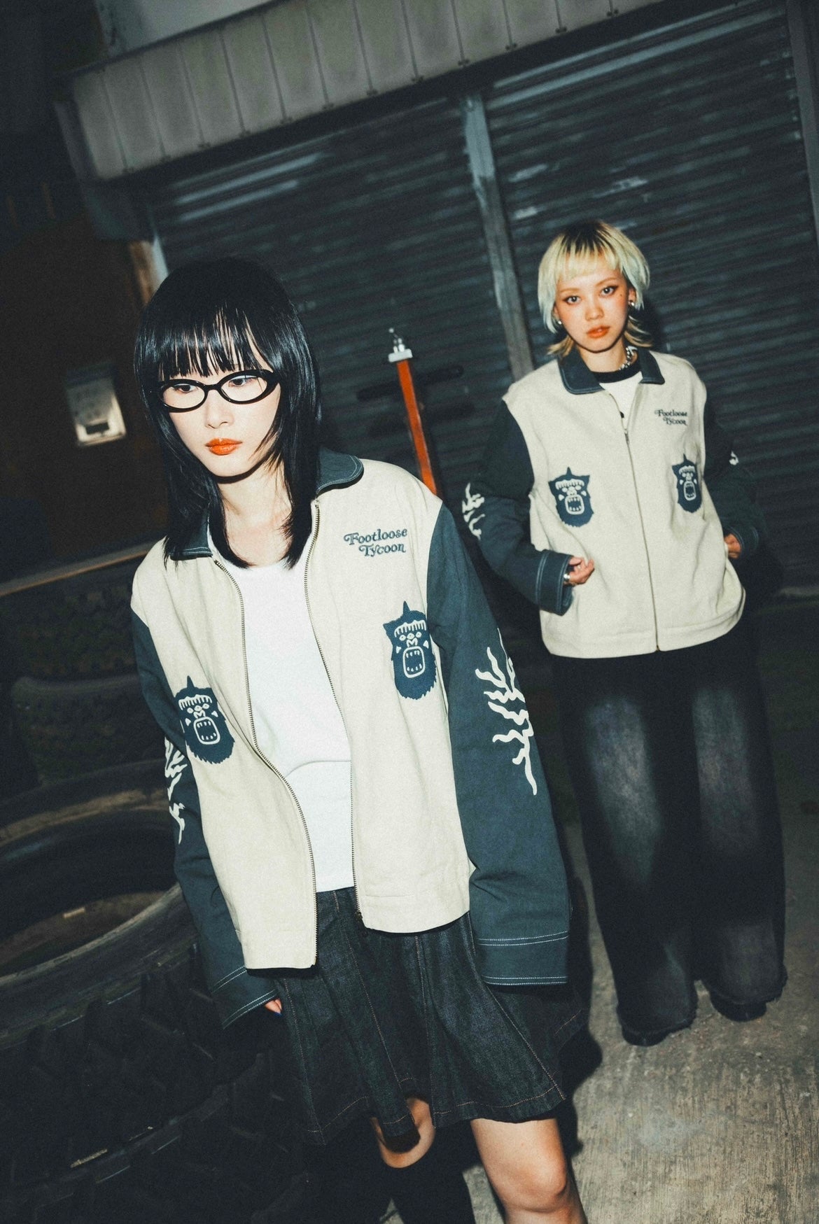 F.T.C 2nd Embroidered Jacket
Washed Beige / Washed Light Black