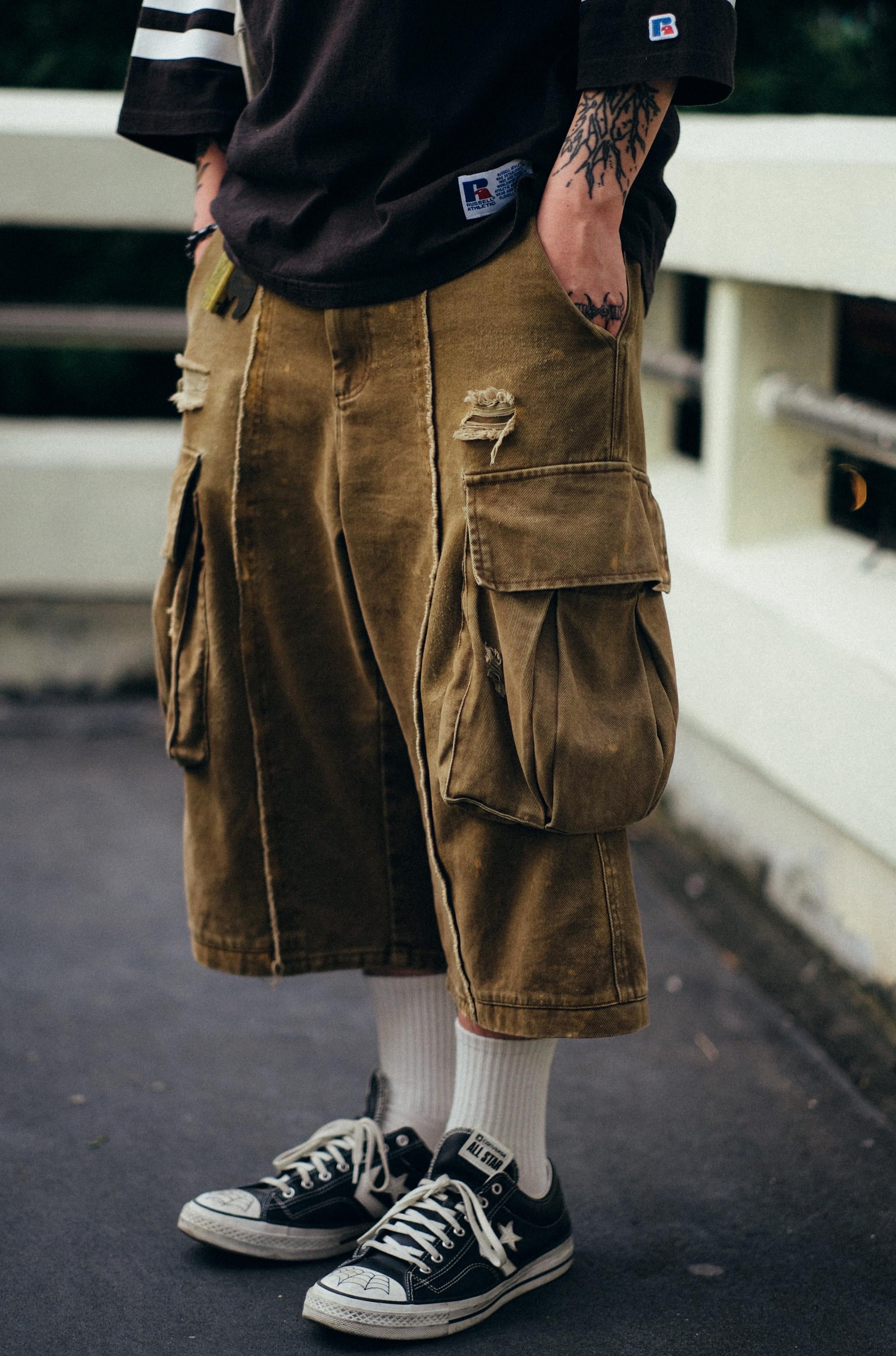 Footloose Tycoon Raw Cropped Pant /Khaki Brown