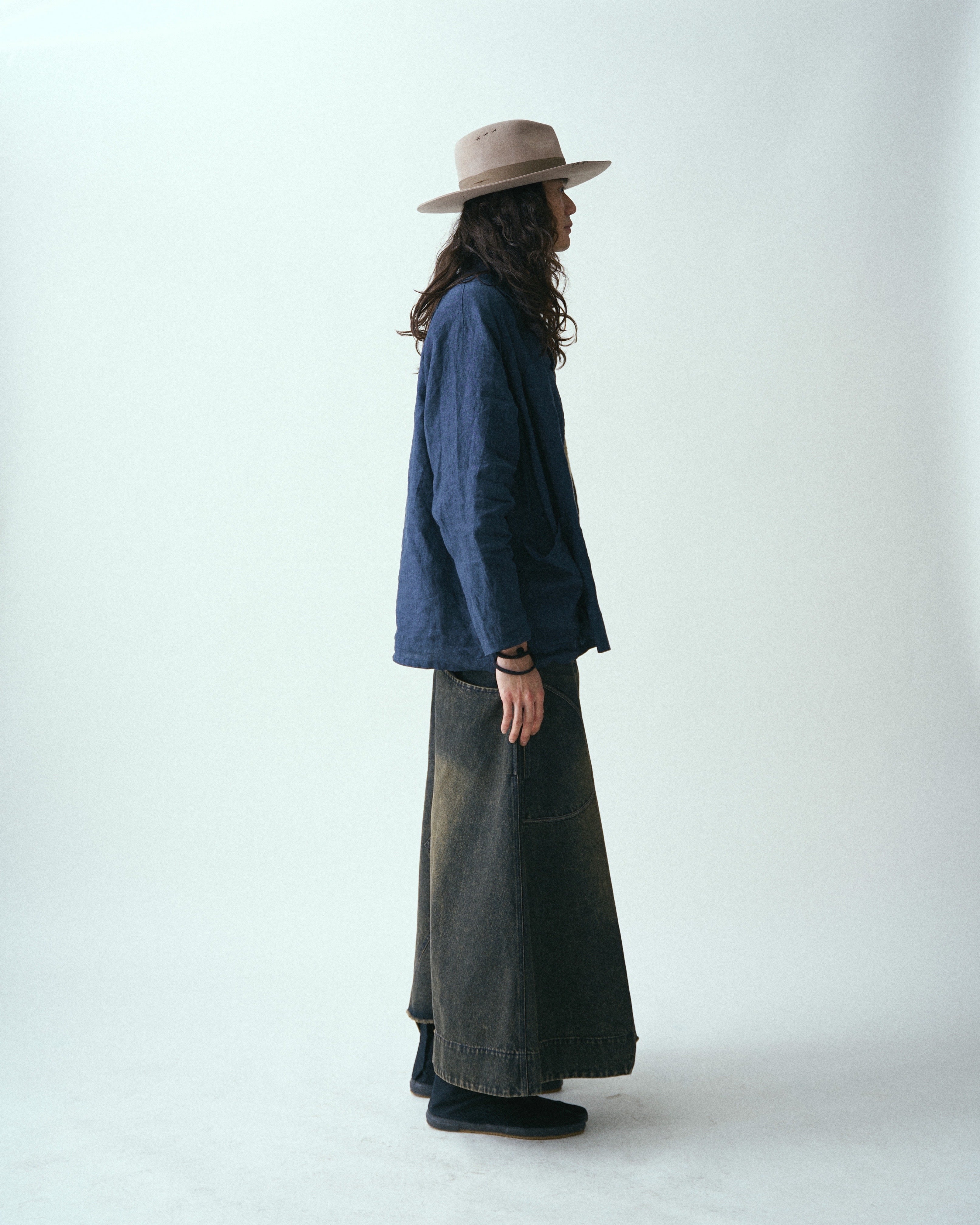 Heavy Washed Patchy Denim Skirt 2.0