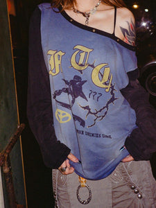 Footlooose Tycoon Off-The-Shoulder Patch Top
