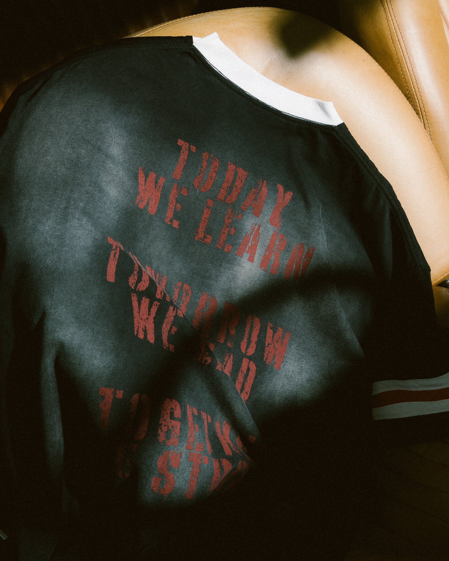 GROCERY X FOOTLOOSE TYCOON TOGETHER WE STRONG WASHED TEE/ BLACK