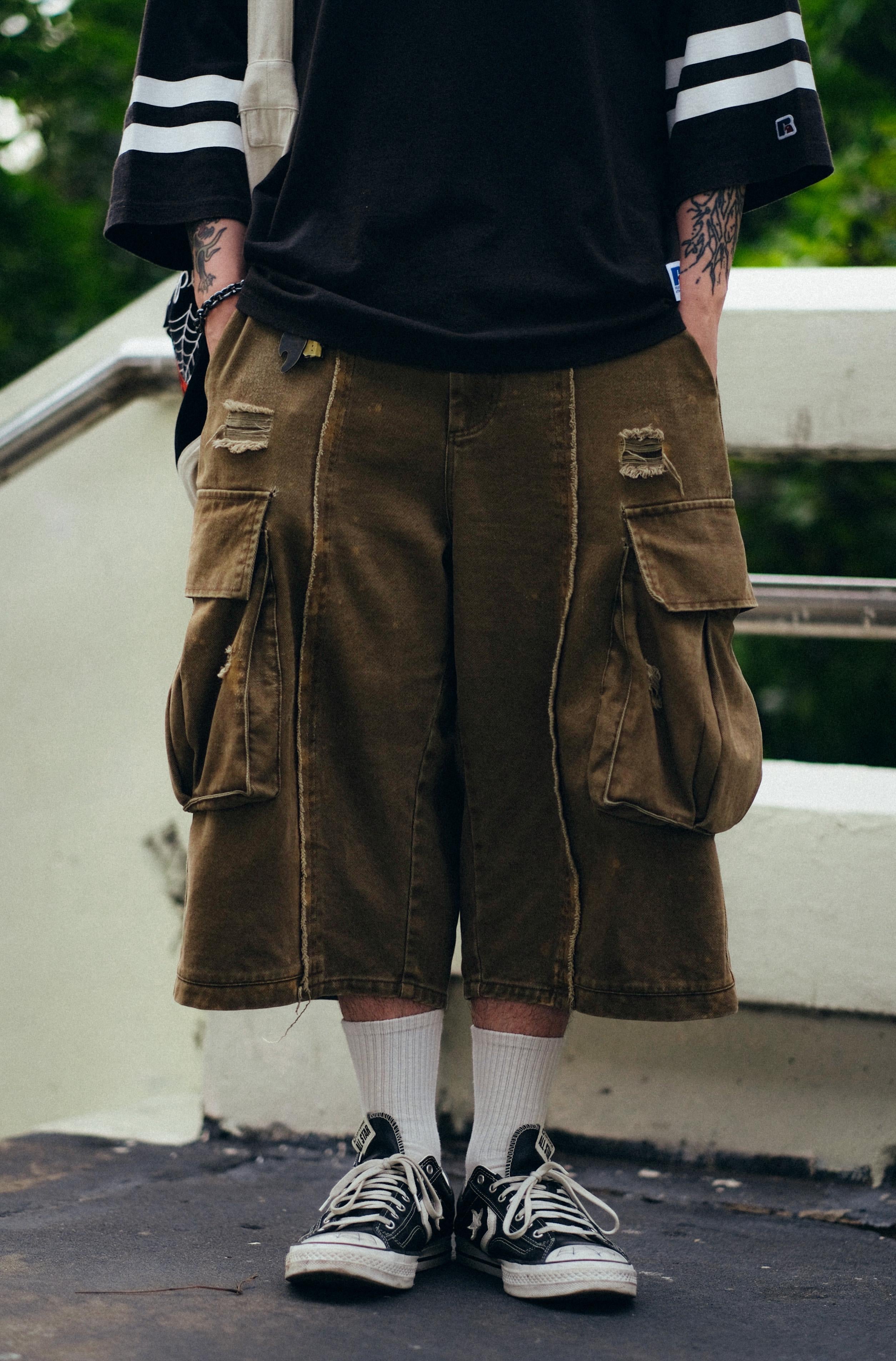 Footloose Tycoon Raw Cropped Pant /Khaki Brown