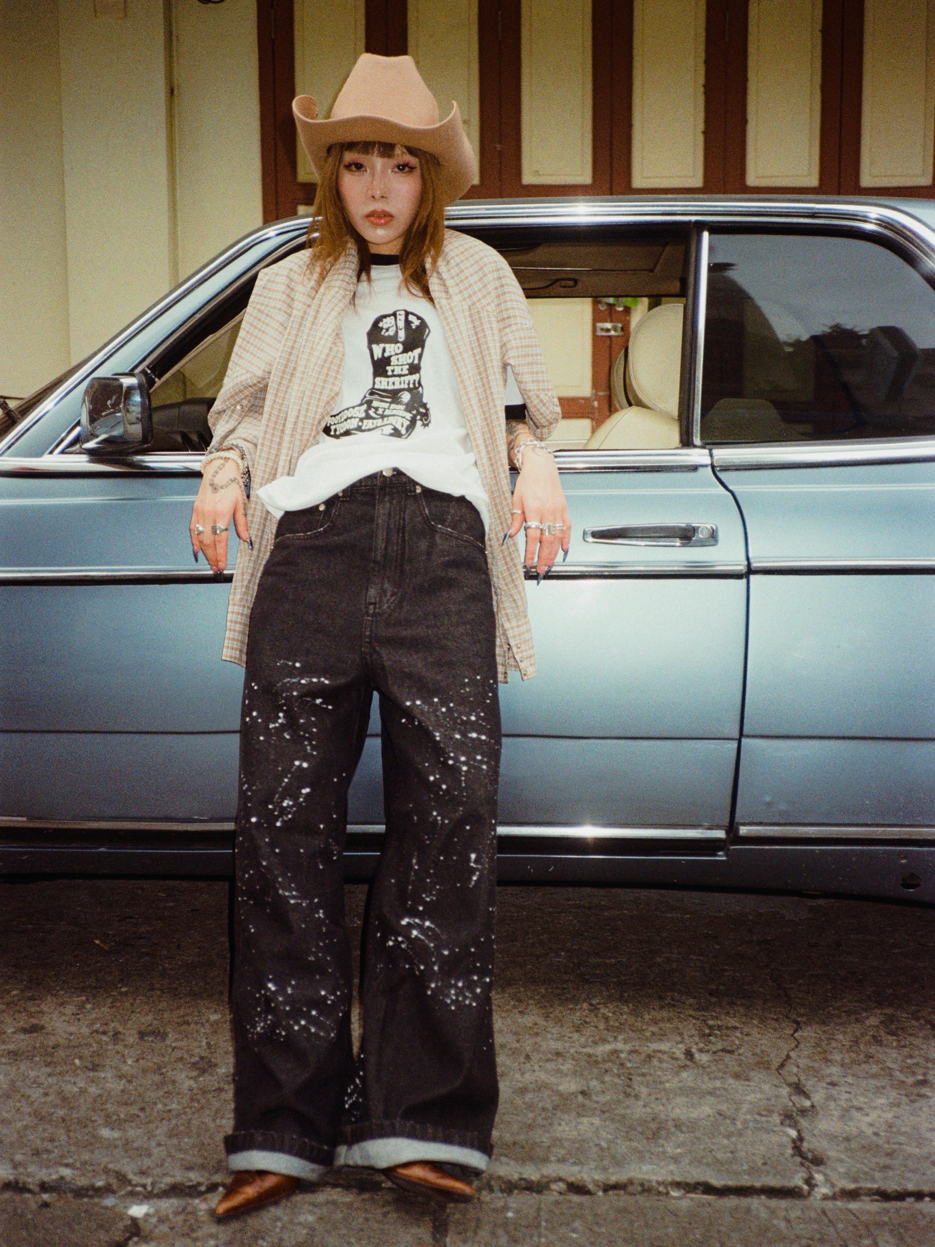FAA Painter Crossed Pistol Black Jeans