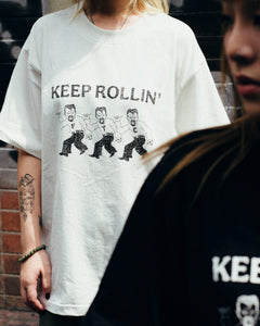 FTC KEEP ROLLING T-SHIRT
WHITE / BLACK