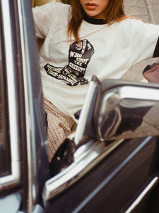 FATS AND ANGRY X FOOTLOOSE TYCOON Boots Logo Ringer Tee