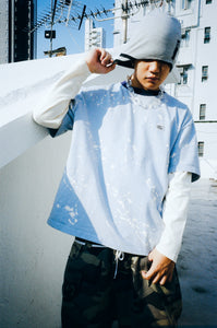 Footloose Tycoon Small Logo Splashing Ink False Two-Pieces Tee