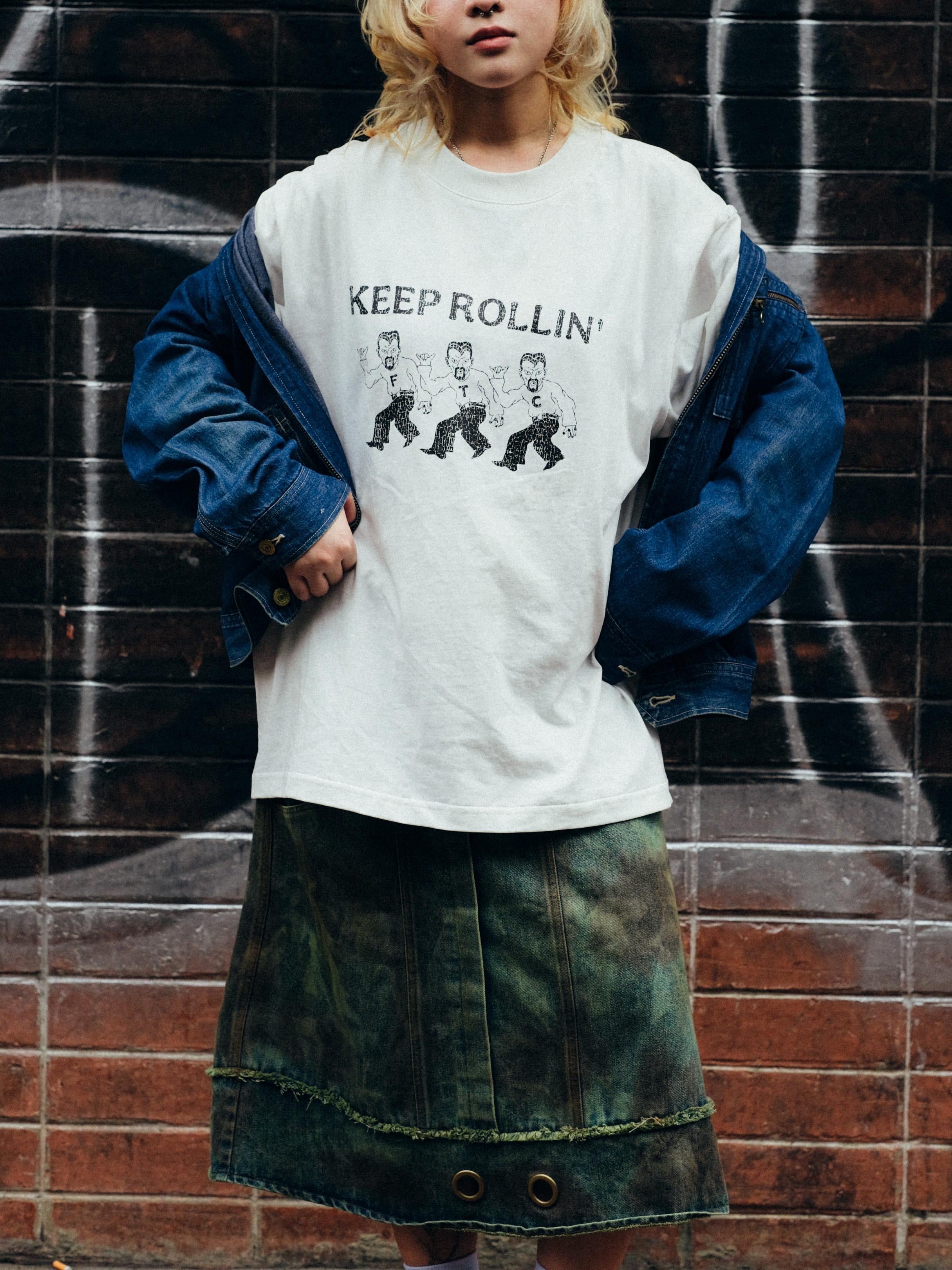 FTC KEEP ROLLING T-SHIRT
WHITE / BLACK