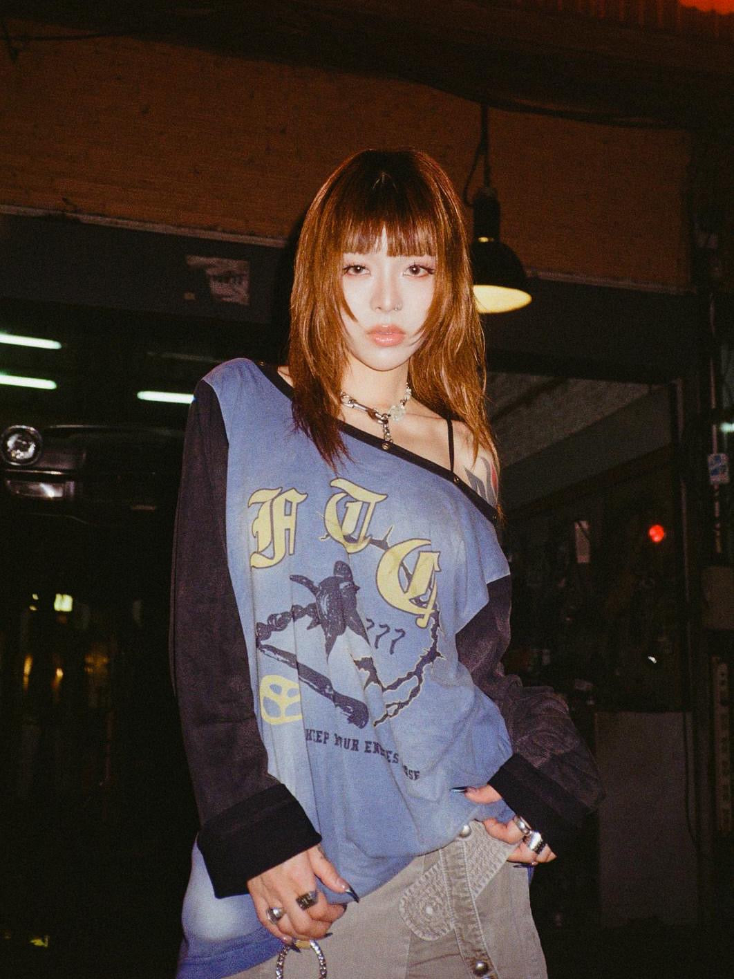 Footlooose Tycoon Off-The-Shoulder Patch Top