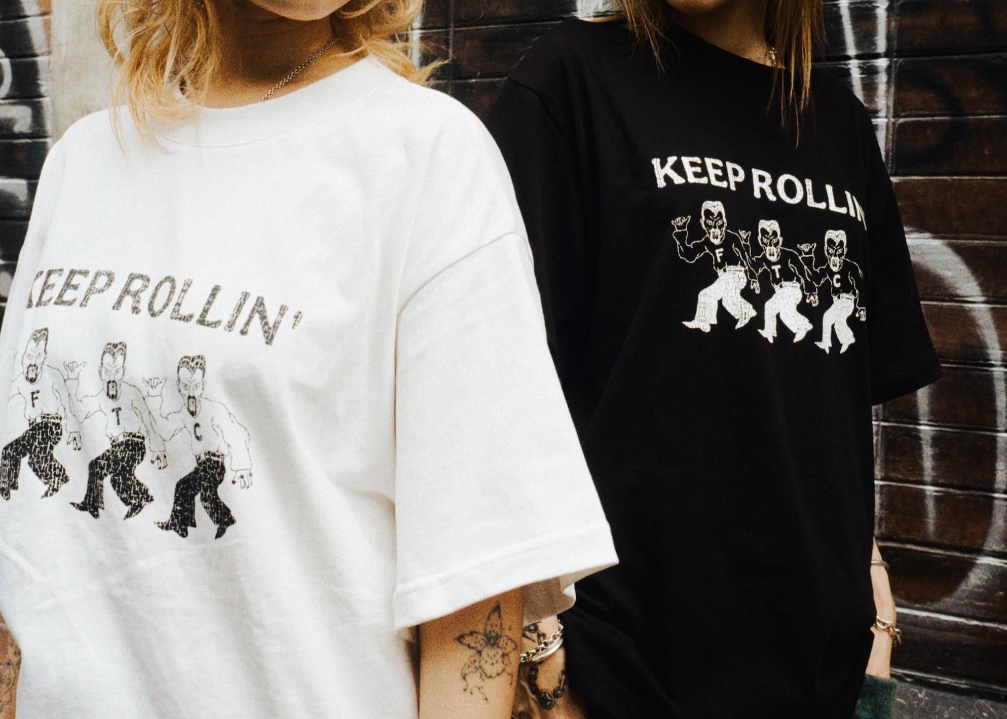 FTC KEEP ROLLING T-SHIRT
WHITE / BLACK