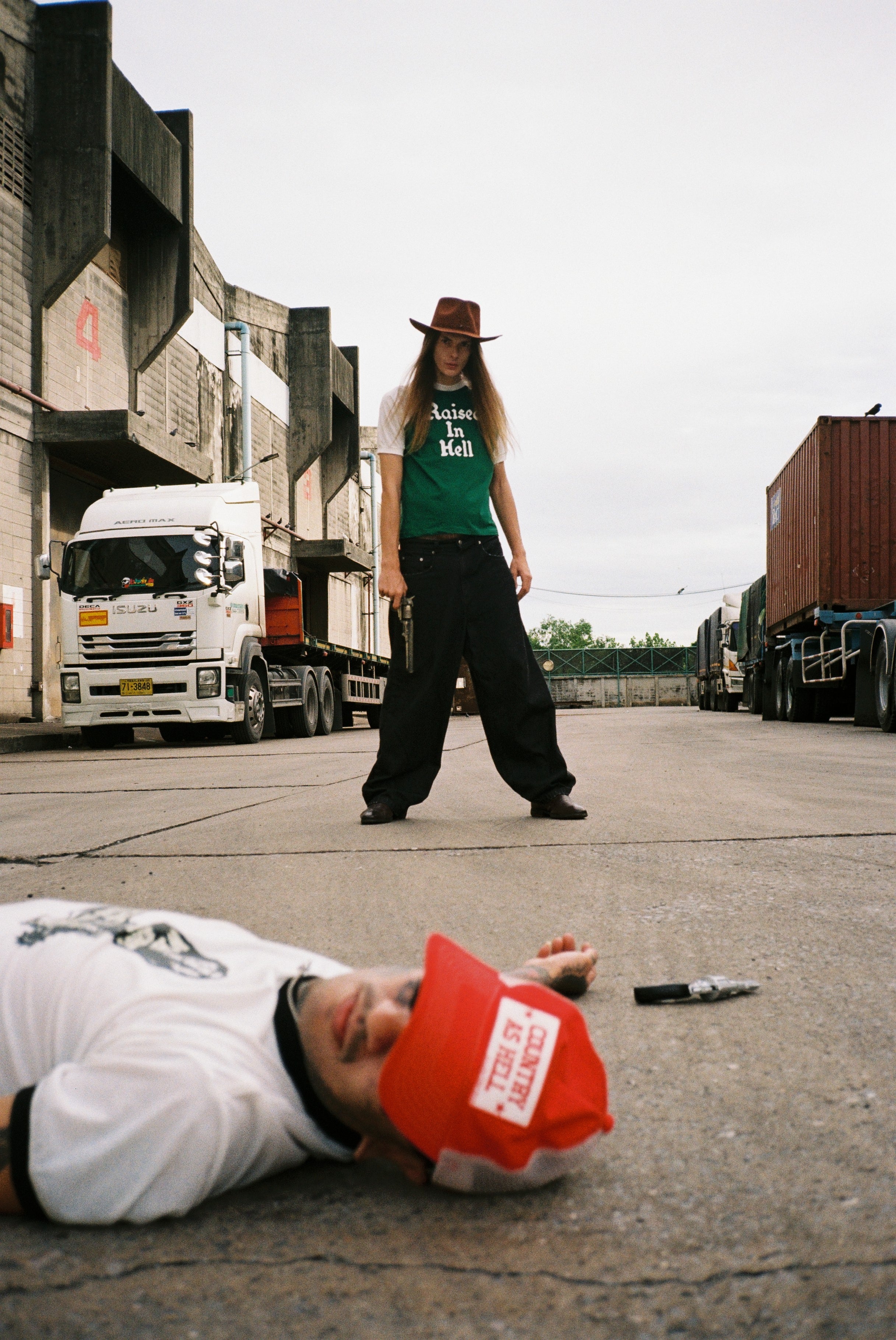 FATS AND ANGRY X FOOTLOOSE TYCOON ”RASIED IN HELL“ Tee