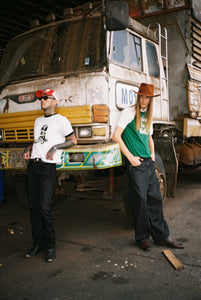 FATS AND ANGRY X FOOTLOOSE TYCOON Boots Logo Ringer Tee