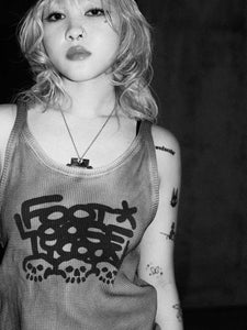 FOOTLOOSE TYCOON SKULL TANK TOP/One Size