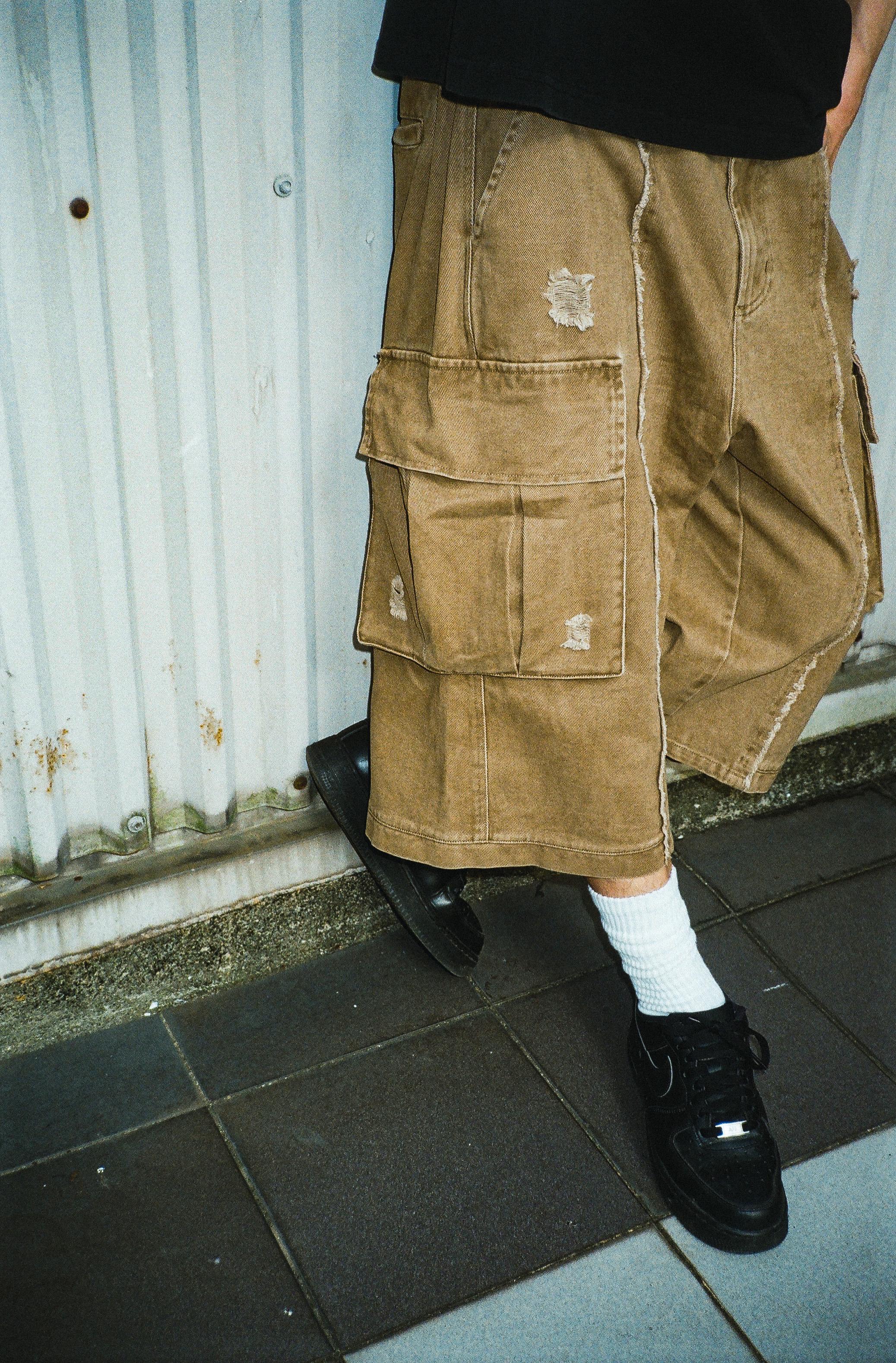 Footloose Tycoon Raw Cropped Pant /Khaki Brown