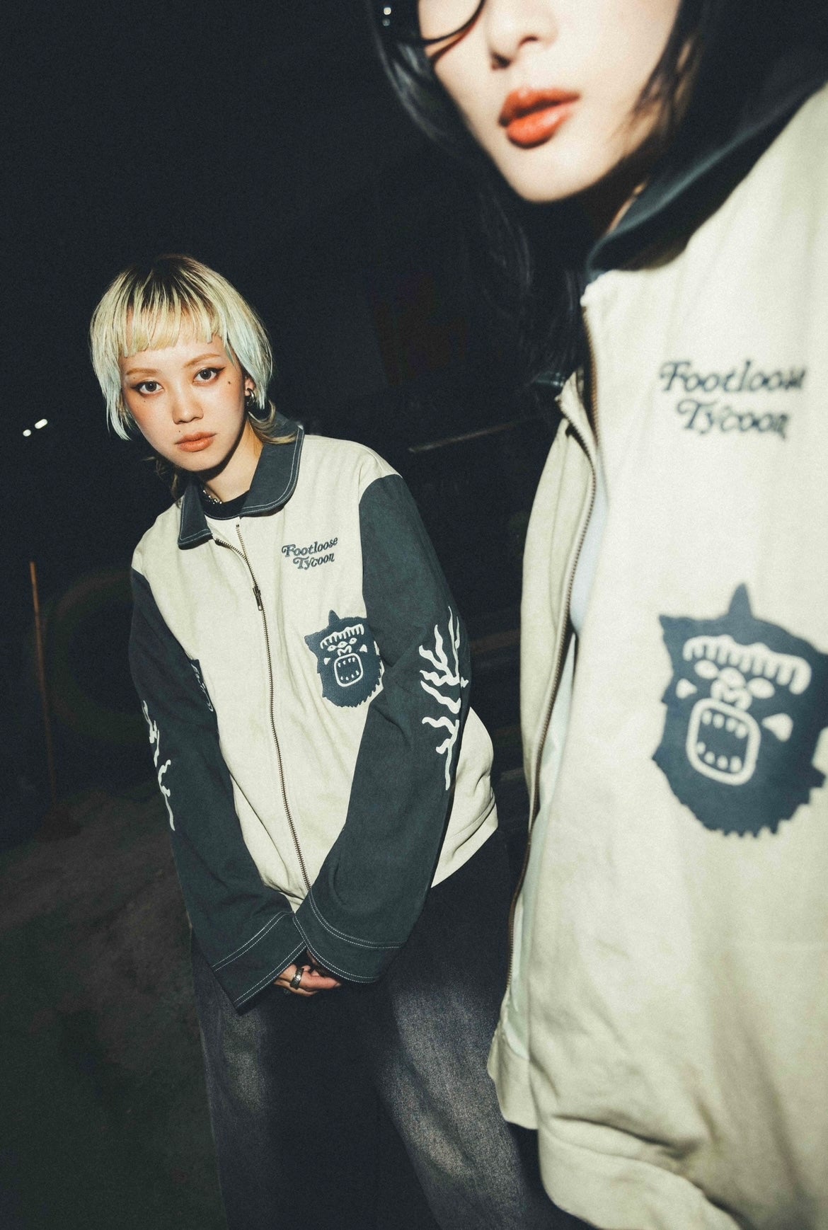 F.T.C 2nd Embroidered Jacket
Washed Beige / Washed Light Black