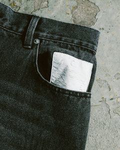 GROCERY X FOOTLOOSE TYCOON OVERSIZED WASHED DENIM SHORTS/ AGED BLACK