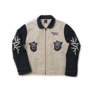 F.T.C 2nd Embroidered Jacket
Washed Beige / Washed Light Black