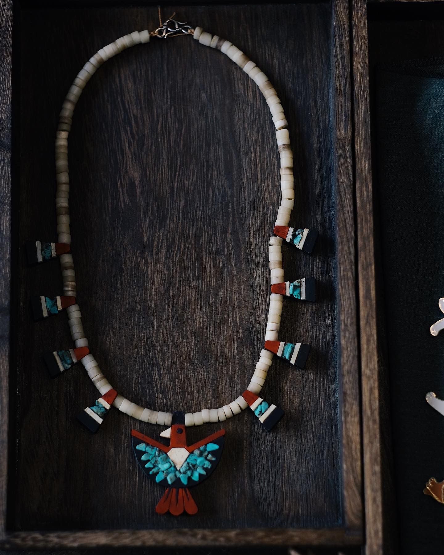 Retro 30S Vintage Indian Thunderbird Necklace