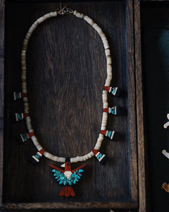 Retro 30S Vintage Indian Thunderbird Necklace